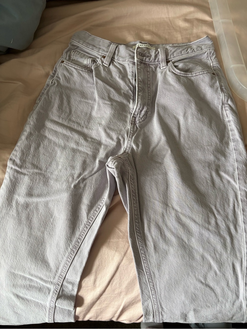 Pacsun Women’s Light Purple Jeans - High Rise Flare